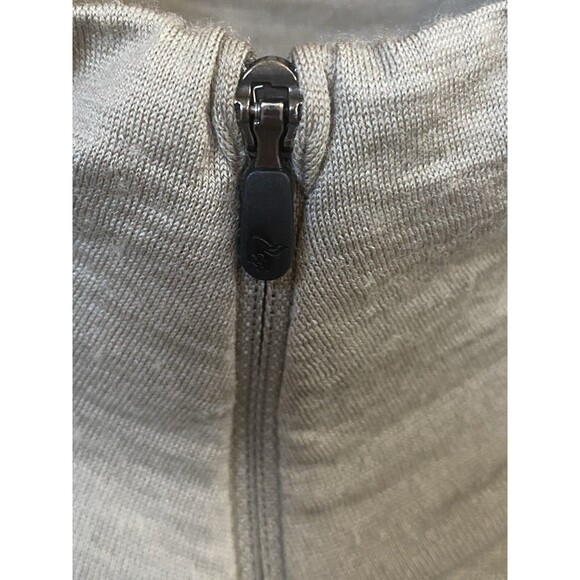 Norrøna Femund PureUll 180 Wool Zip Neck Top M Winter Twig Baselayer Flaws - Picture 4 of 16